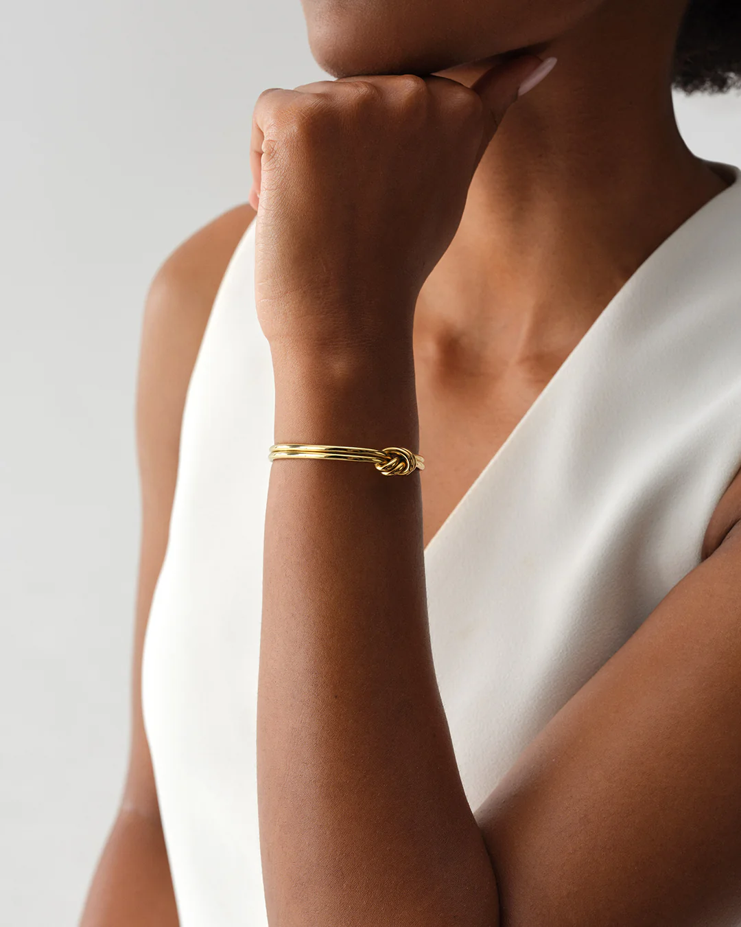 Dual Knot Bangle Polished - Image 5
