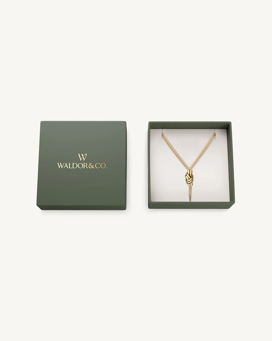 Dual Knot Necklace Polished - Image 3
