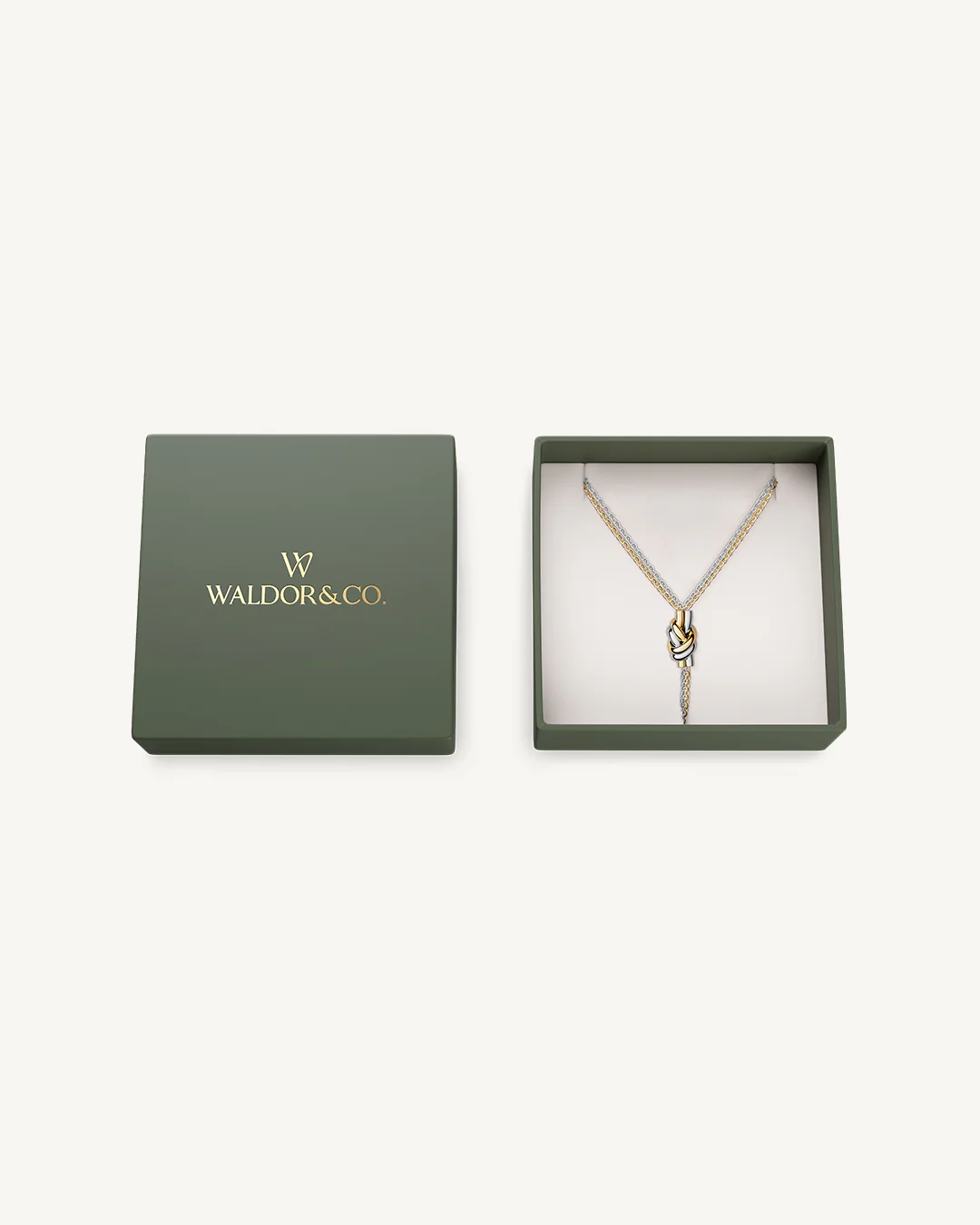 Dual Knot Necklace Polished - Image 3